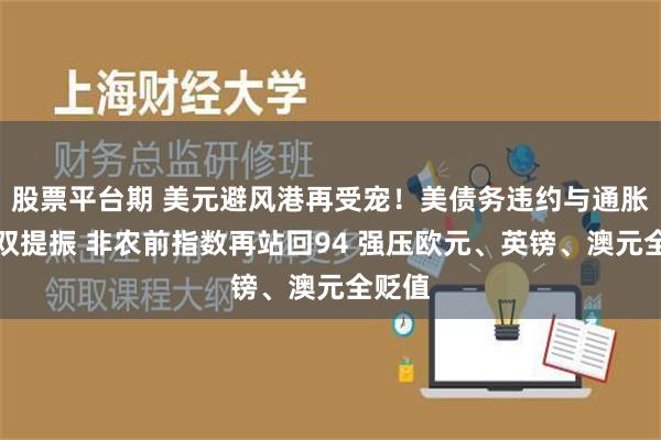 股票平台期 美元避风港再受宠！美债务违约与通胀担忧双提振 非农前指数再站回94 强压欧元、英镑、澳元全贬值