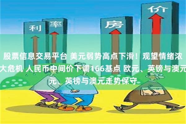 股票信息交易平台 美元弱势高点下滑！观望情绪浓厚再增恒大危机 人民币中间价下调166基点 欧元、英镑与澳元走势保守