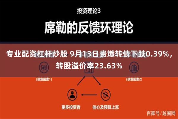 专业配资杠杆炒股 9月13日贵燃转债下跌0.39%，转股溢价率23.63%
