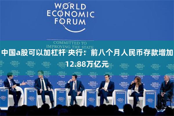 中国a股可以加杠杆 央行：前八个月人民币存款增加12.88万亿元