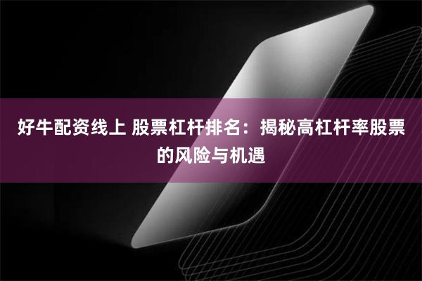 好牛配资线上 股票杠杆排名：揭秘高杠杆率股票的风险与机遇