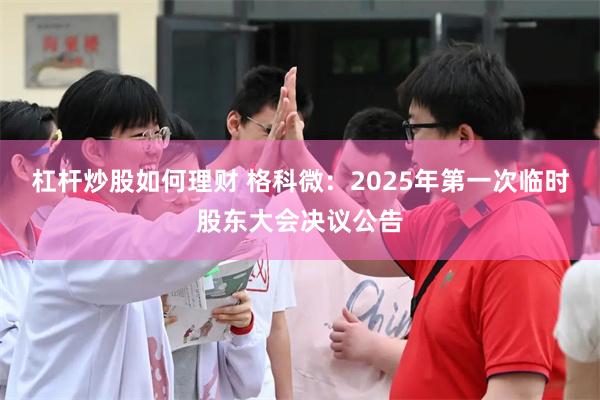 杠杆炒股如何理财 格科微：2025年第一次临时股东大会决议公告