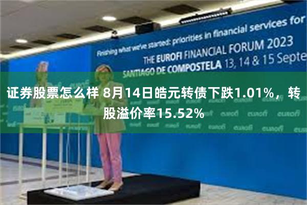 证券股票怎么样 8月14日皓元转债下跌1.01%，转股溢价率15.52%