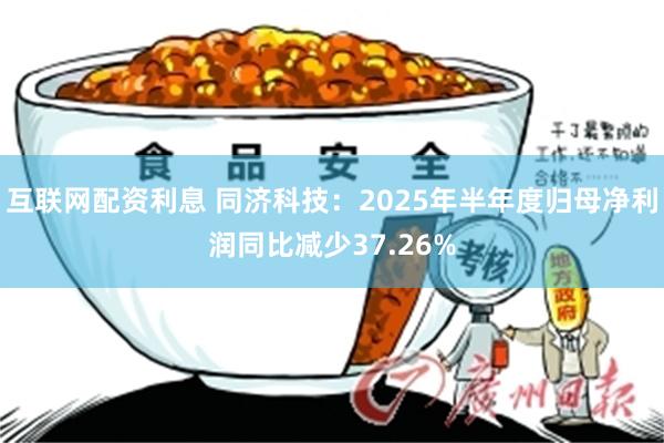 互联网配资利息 同济科技：2025年半年度归母净利润同比减少37.26%
