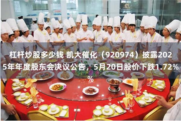 杠杆炒股多少钱 凯大催化（920974）披露2025年年度股东会决议公告，5月20日股价下跌1.72%