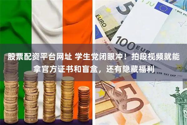 股票配资平台网址 学生党闭眼冲！拍段视频就能拿官方证书和盲盒，还有隐藏福利