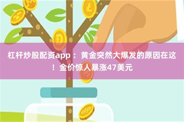 杠杆炒股配资app ：黄金突然大爆发的原因在这！金价惊人暴涨47美元