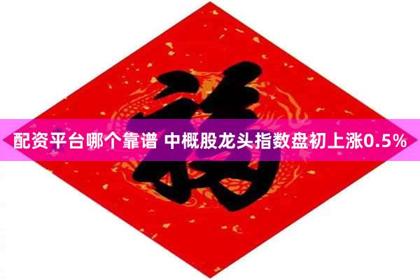 配资平台哪个靠谱 中概股龙头指数盘初上涨0.5%