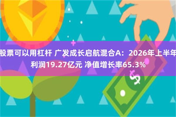 股票可以用杠杆 广发成长启航混合A：2026年上半年利润19.27亿元 净值增长率65.3%