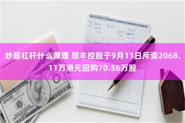 炒股杠杆什么原理 顺丰控股于9月11日斥资2068.11万港元回购70.56万股